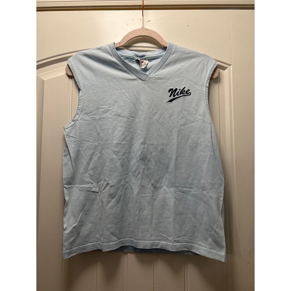 Nike Women’s Sleeveless V-Neck Running Outdoor Pullover Tank Top Size‎ M Blue